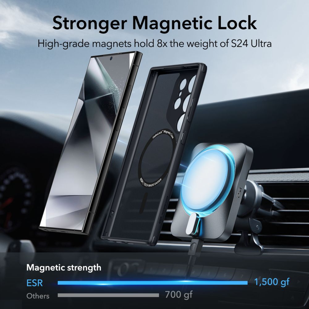 ESR KRYT HALOLOCK MAGSAFE GALAXY S24 ULTRA FROSTED BLACK