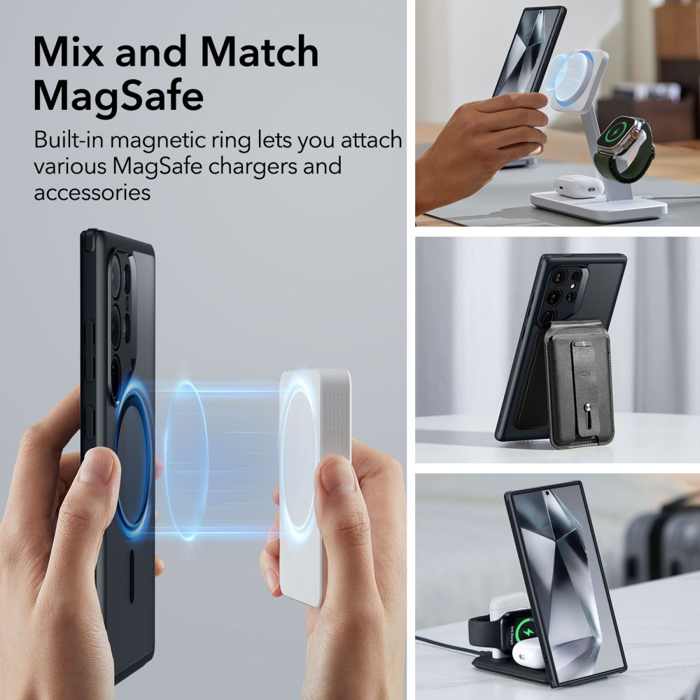 ESR KRYT HALOLOCK MAGSAFE GALAXY S24 ULTRA FROSTED BLACK