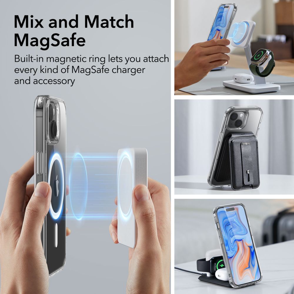 ESR KRYT HALOLOCK MAGSAFE IPHONE 15 KLAR
