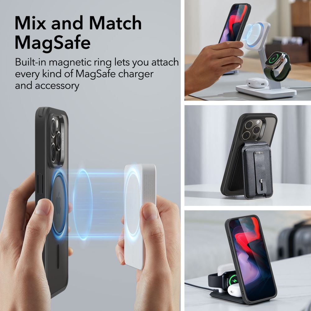 ESR KRYT HALOLOCK MAGSAFE IPHONE 15 PRO FROSTED BLACK