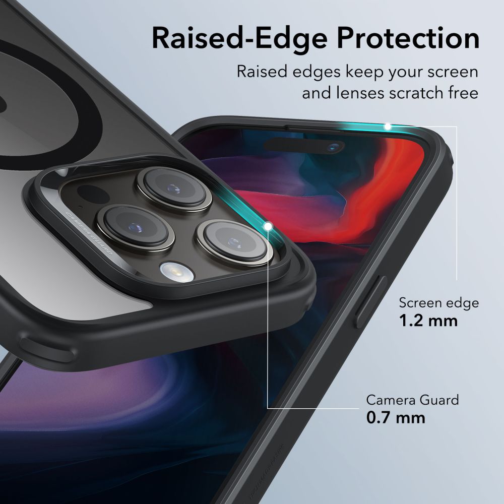 ESR KRYT HALOLOCK MAGSAFE IPHONE 15 PRO MAX KLAR/SCHWARZ