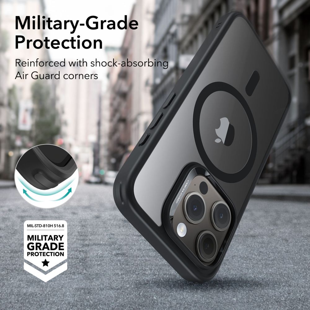 ESR KRYT HALOLOCK MAGSAFE IPHONE 15 PRO MAX KLAR/SCHWARZ