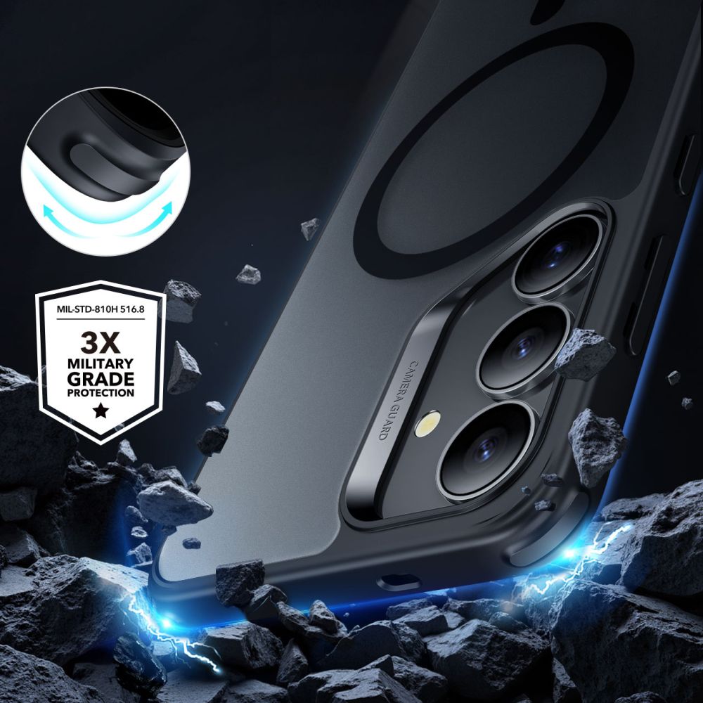 ESR CLASSIC HYBRID HALOLOCK MAGSAFE GALAXY S25+ PLUS FROSTED BLACK HÜLLE