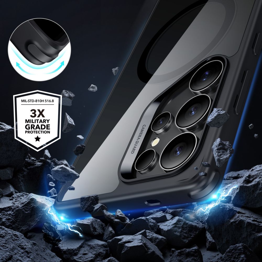 ESR CLASSIC HYBRID HALOLOCK MAGSAFE GALAXY S25 ULTRA KLAR/ SCHWARZ
