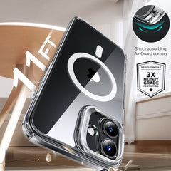 KRYT ESR CLASSIC HYBRID KICKSTAND HALOLOCK MAGSAFE & TEMPERED GLASS IPHONE 16 KLAR