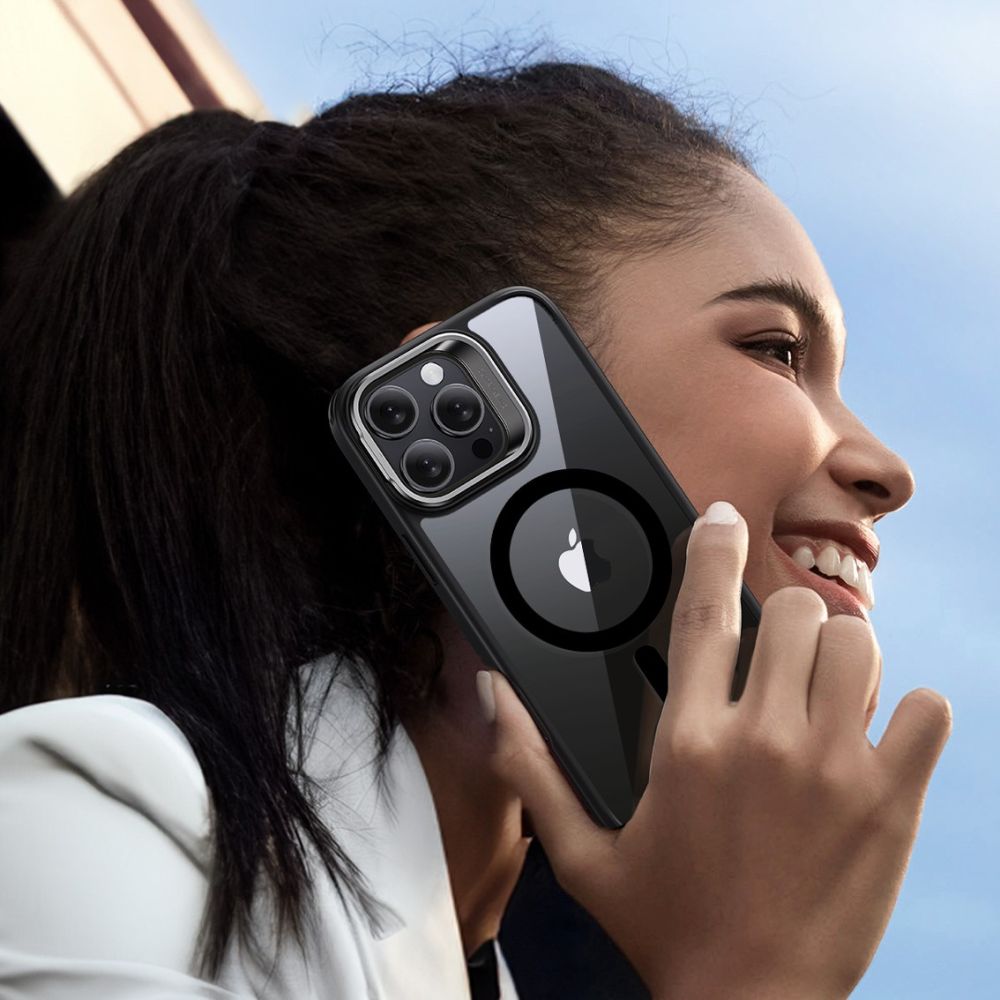 ESR CLASSIC HYBRID STÄNDER HALOLOCK MAGSAFE & GEHÄRTETES GLAS IPHONE 16 PRO MAX KLAR/SCHWARZ