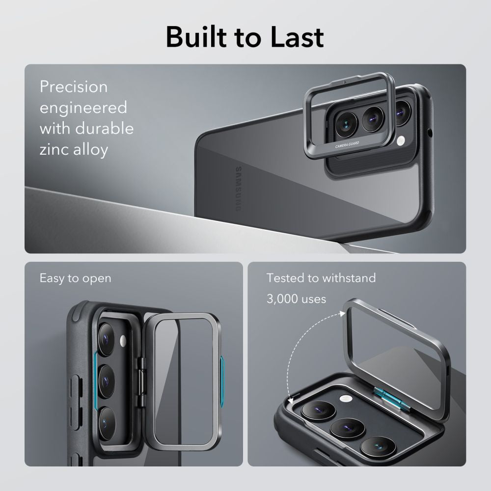 ESR CLASSIC KICKSTAND HÜLLE GALAXY S23+ PLUS KLAR/SCHWARZ
