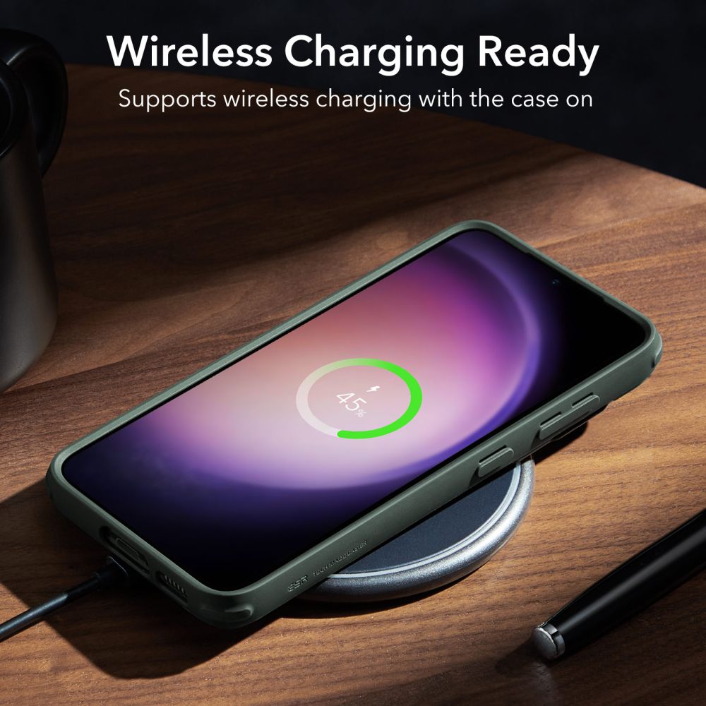 ESR CLASSIC KICKSTAND HÜLLE GALAXY S23+ PLUS KLAR/GRÜN