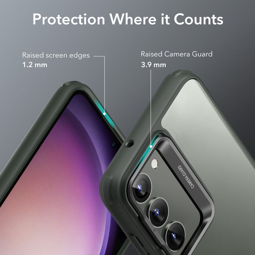 ESR CLASSIC KICKSTAND HÜLLE GALAXY S23+ PLUS KLAR/GRÜN