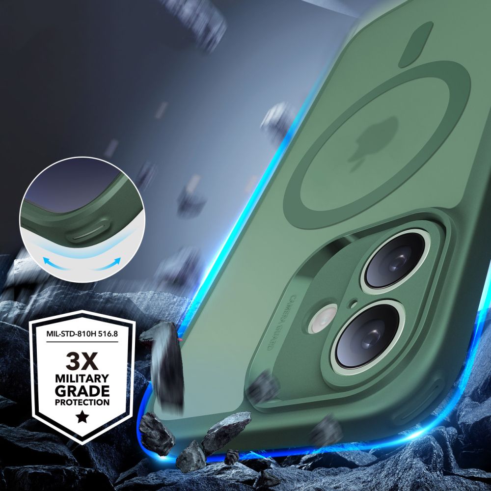 KRYT ESR CLASSIC PRO SET HALOLOCK MAGSAFE IPHONE 16 FROSTED GREEN