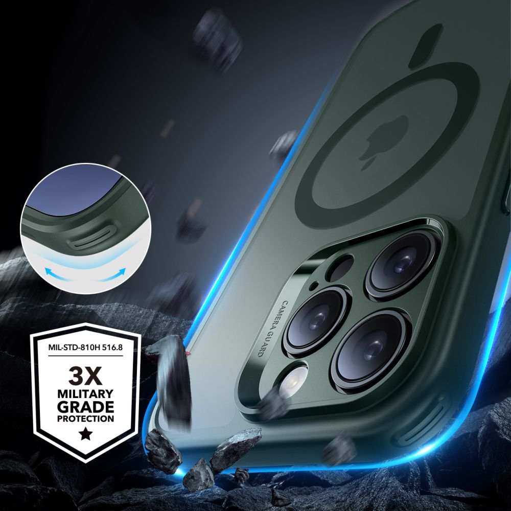 KRYT ESR CLASSIC PRO SET HALOLOCK MAGSAFE IPHONE 16 PRO FROSTED GREEN