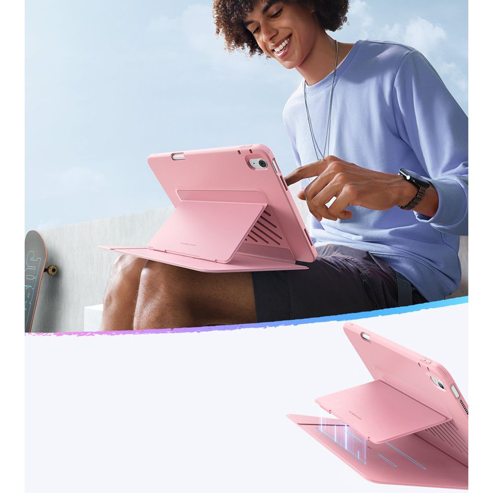 KRYT ESR FLIP HYBRID IPAD 10,9” 10 / 2022 / 11” 11 / 2025 ROSA