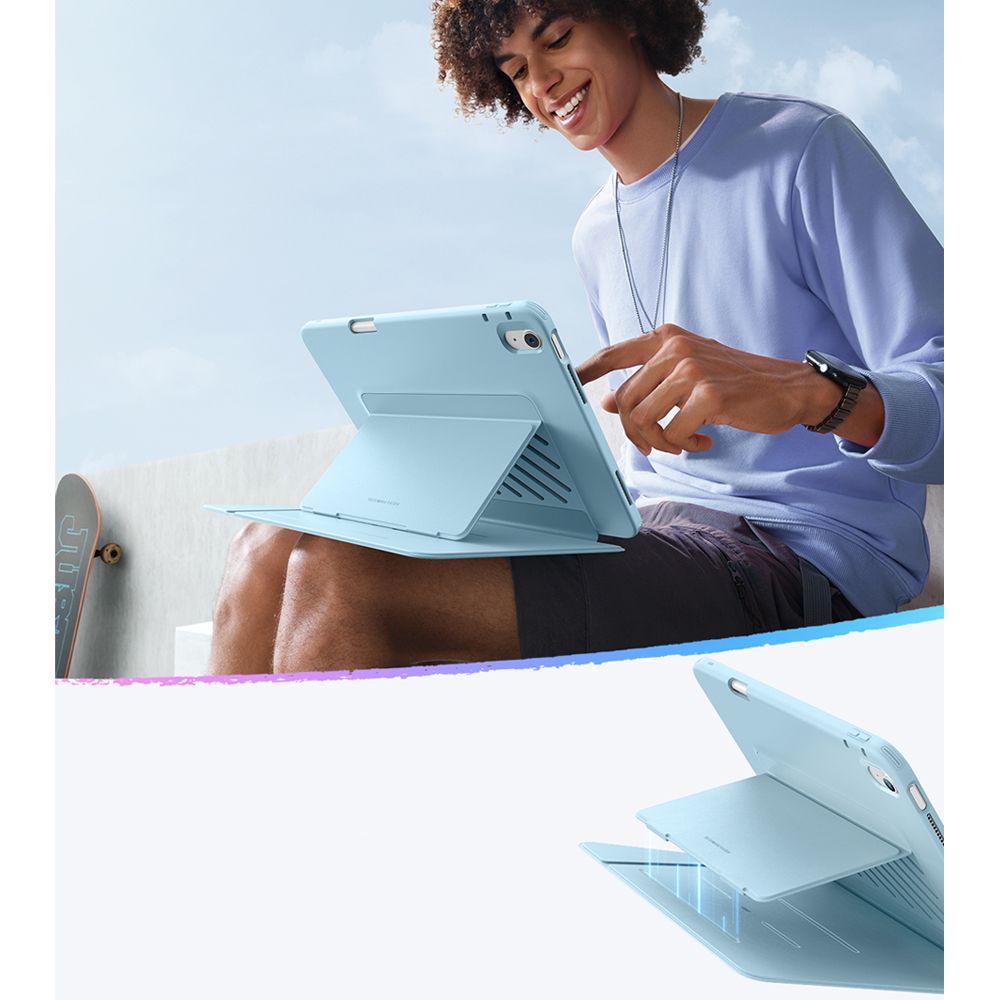 ESR FLIP HYBRID HÜLLE IPAD AIR 13” 1 / 2 / 2024-2025 HIMMELBLAU