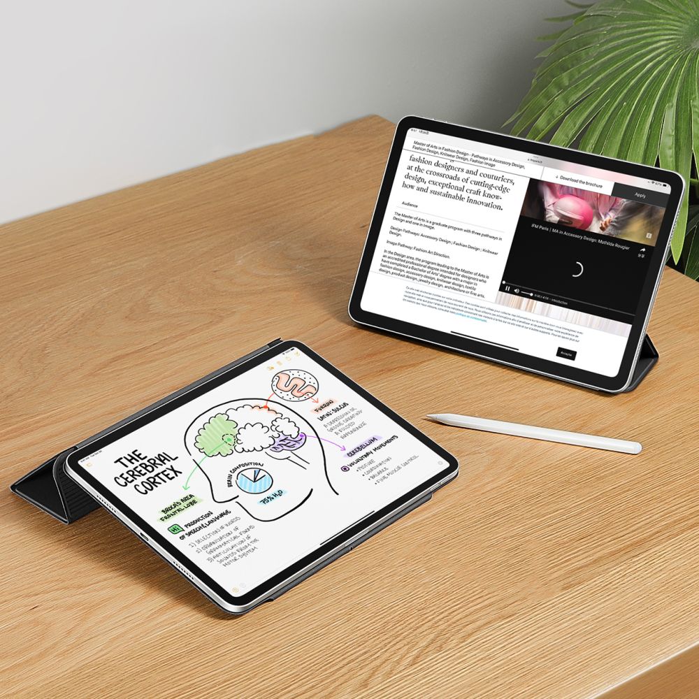 HÜLLE / COVER FÜR IPAD AIR 10.9 4 / 5 / 2020-2022 / 11 6 / 2024 ESR REBOUND MAGNETISCH IPAD AIR SCHWARZ