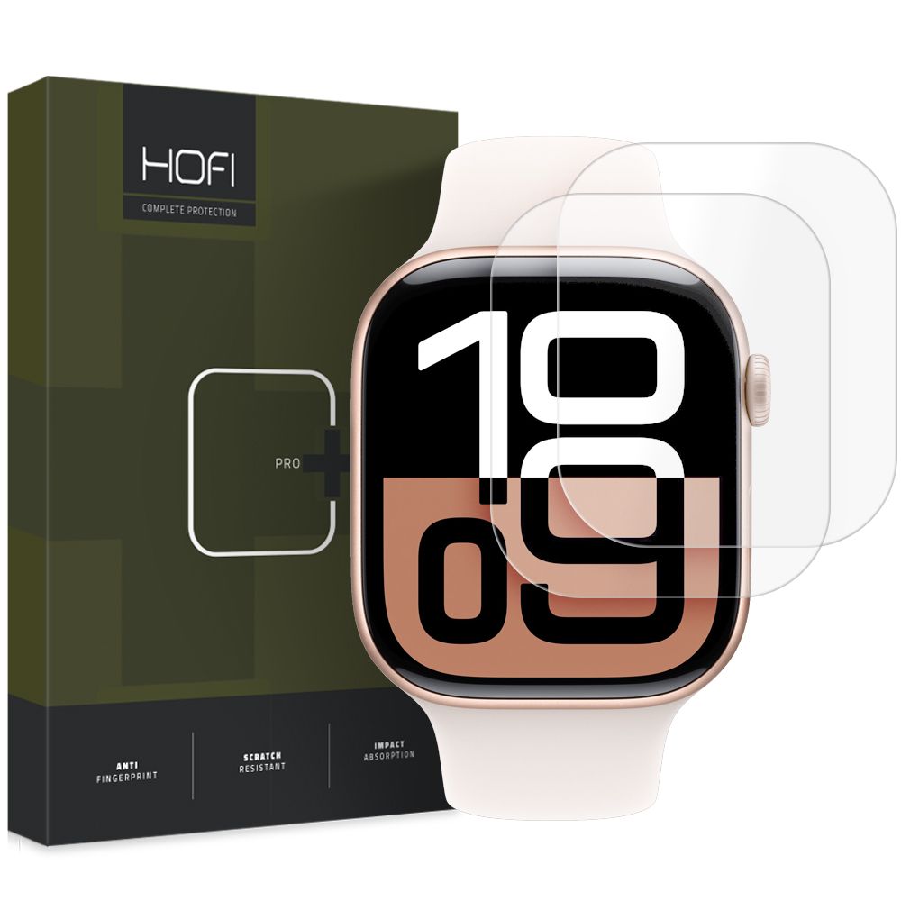 SCHUTZFOLIE HOFI HYDROFLEX PRO+ 2-PAKET APPLE WATCH 10 (42 MM) KLAR