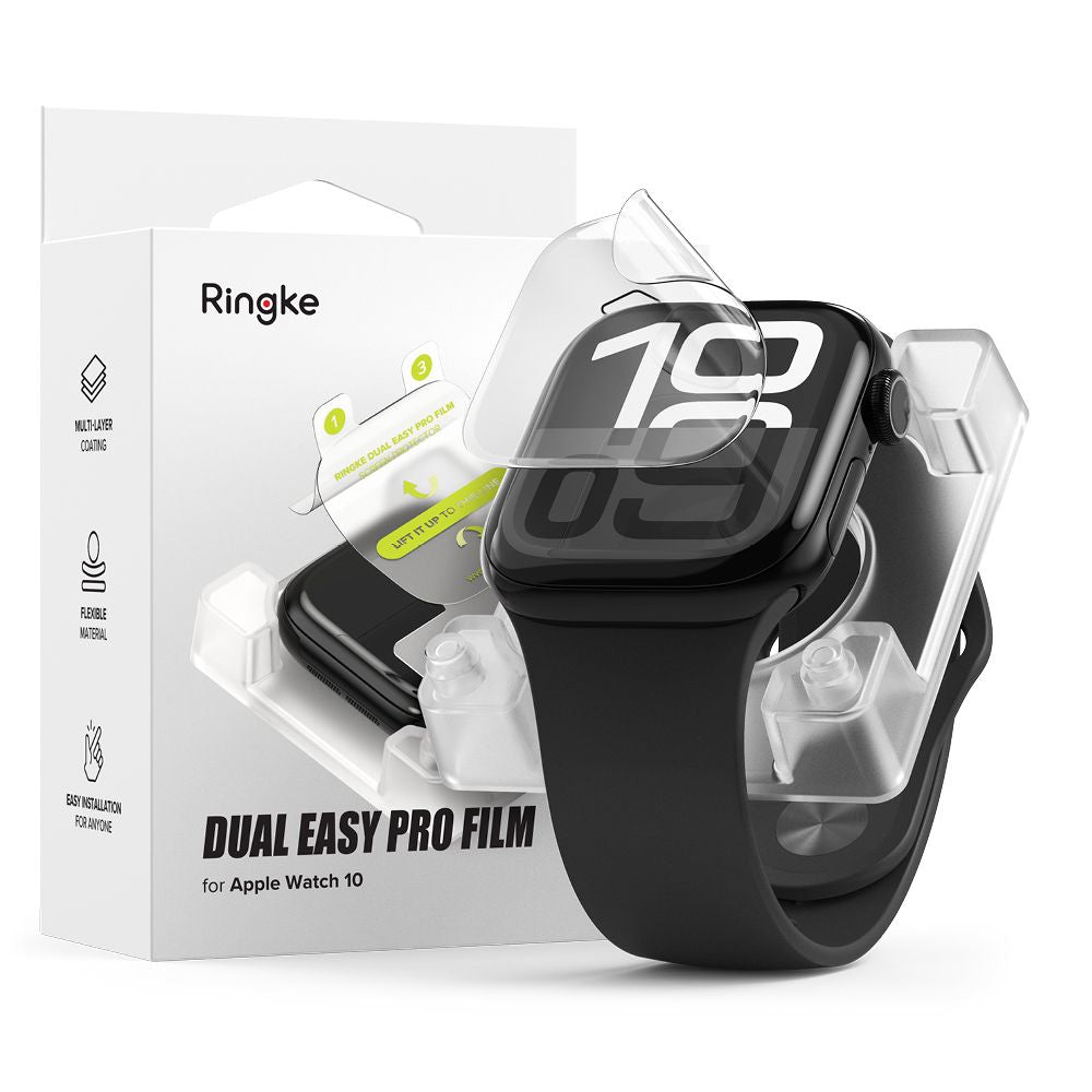 SCHUTZFOLIE RINGKE DUAL EASY PRO 2-PAK APPLE WATCH 10 (42 MM) KLAR
