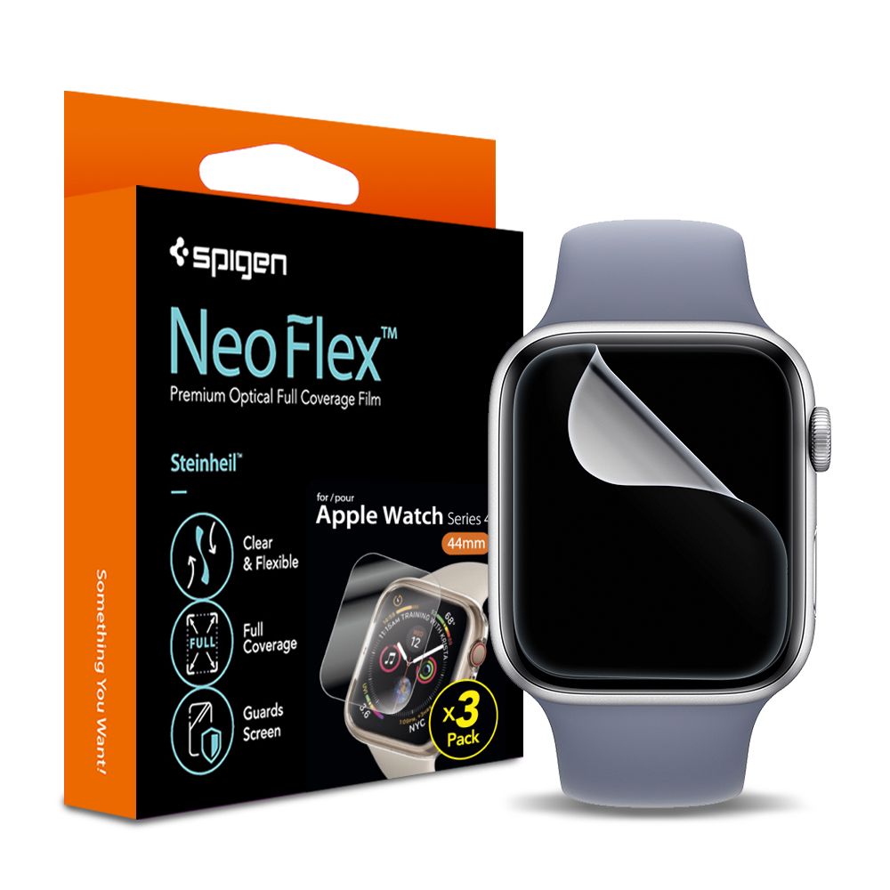 3X SCHUTZFOLIE SPIGEN NEO FLEX 3-PACK APPLE WATCH 40 / 41 MM KLAR