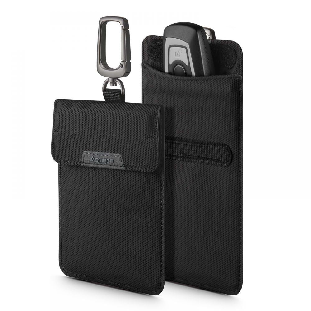FARADAY'SCHER KÄFIG SPIGEN TASCHEN SCHLÜSSELLOS RFID SIGNALBLOCKER SCHWARZ