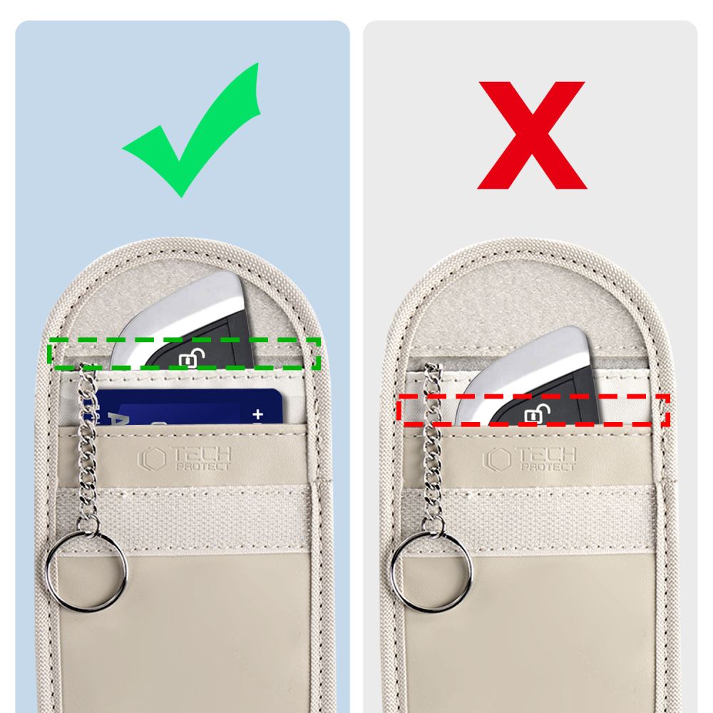TECH-PROTECT KLR100 TASCHENLOS RFID-SIGNALBLOCKER-HÜLLE CAFFE LATTE