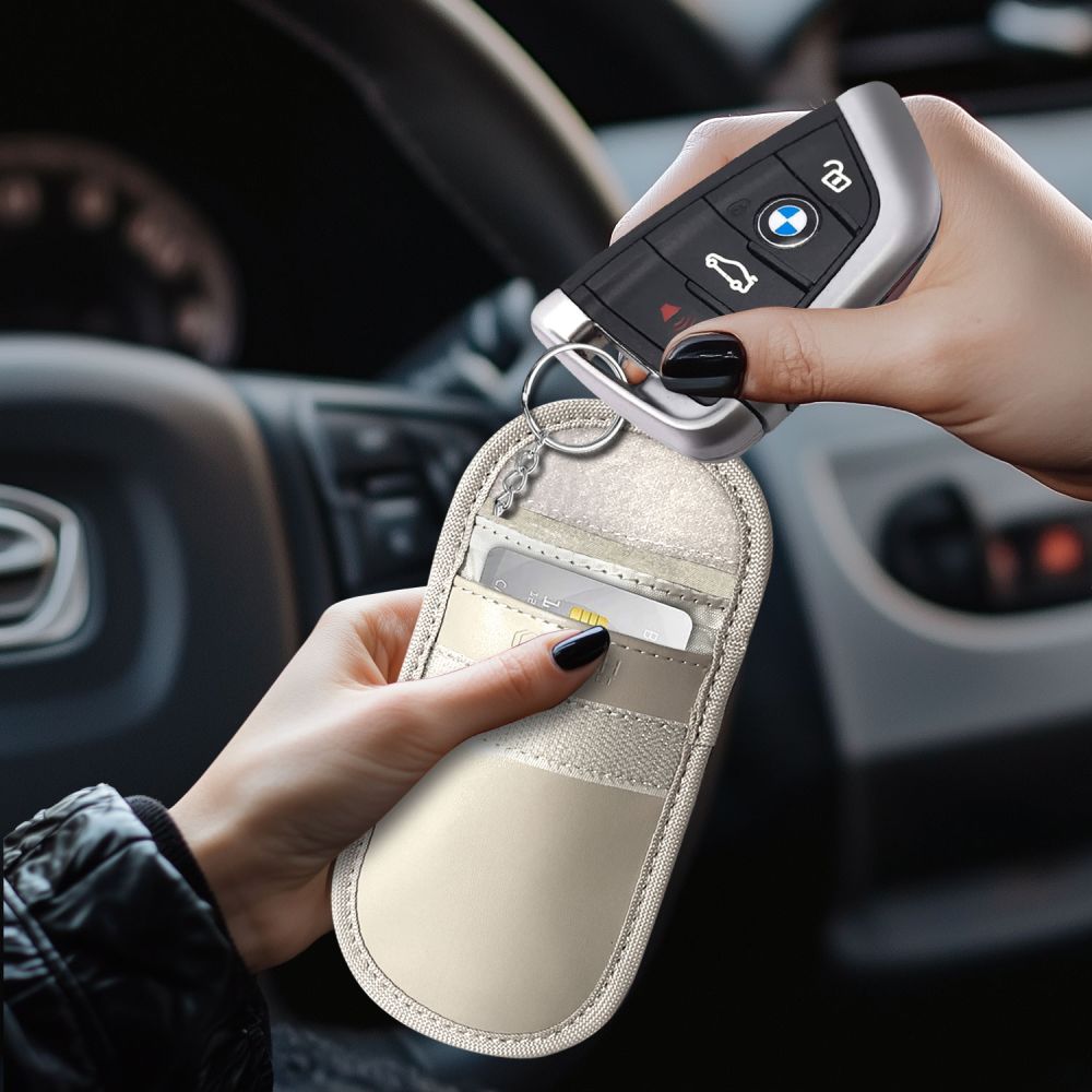 TECH-PROTECT KLR100 TASCHENLOS RFID-SIGNALBLOCKER-HÜLLE CAFFE LATTE