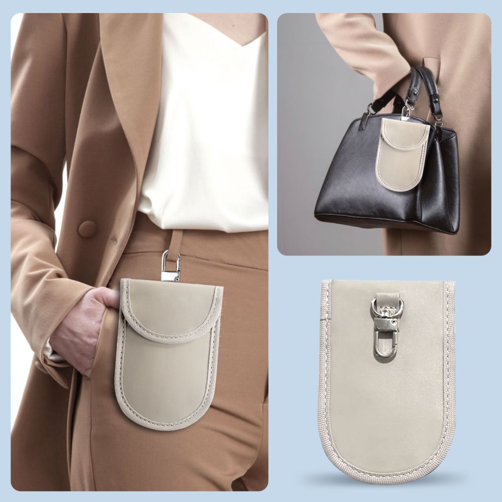 TECH-PROTECT KLR100 TASCHENLOS RFID-SIGNALBLOCKER-HÜLLE CAFFE LATTE