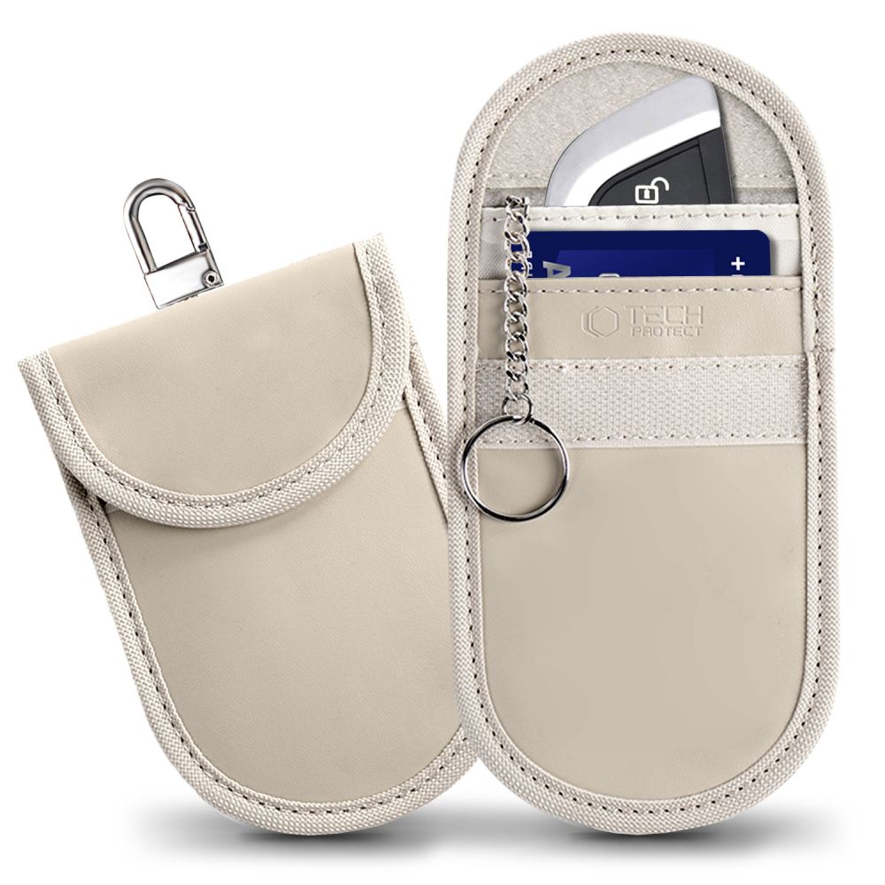 TECH-PROTECT KLR100 TASCHENLOS RFID-SIGNALBLOCKER-HÜLLE CAFFE LATTE