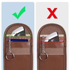 TECH-PROTECT KLR100 TASCHEN SCHLÜSSELLOS RFID SIGNALBLOCKER HÜLLE ESPRESSO