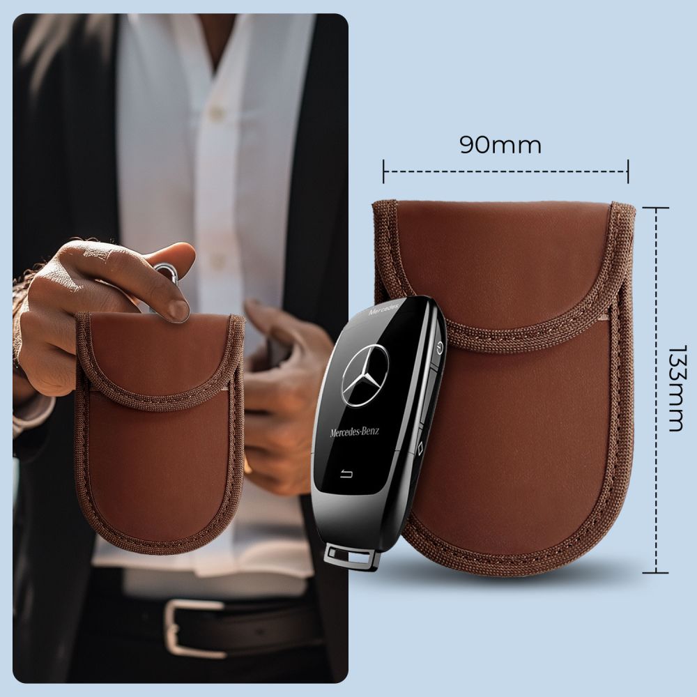 TECH-PROTECT KLR100 TASCHEN SCHLÜSSELLOS RFID SIGNALBLOCKER HÜLLE ESPRESSO
