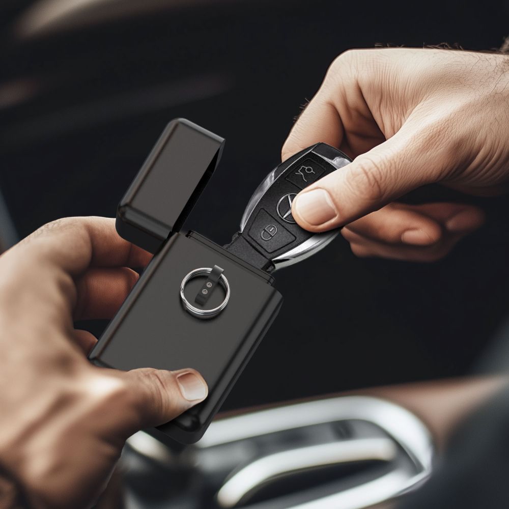 TECH-PROTECT KLR200 METALL KEYLESS RFID SIGNALBLOCKER HÜLLE SCHWARZ