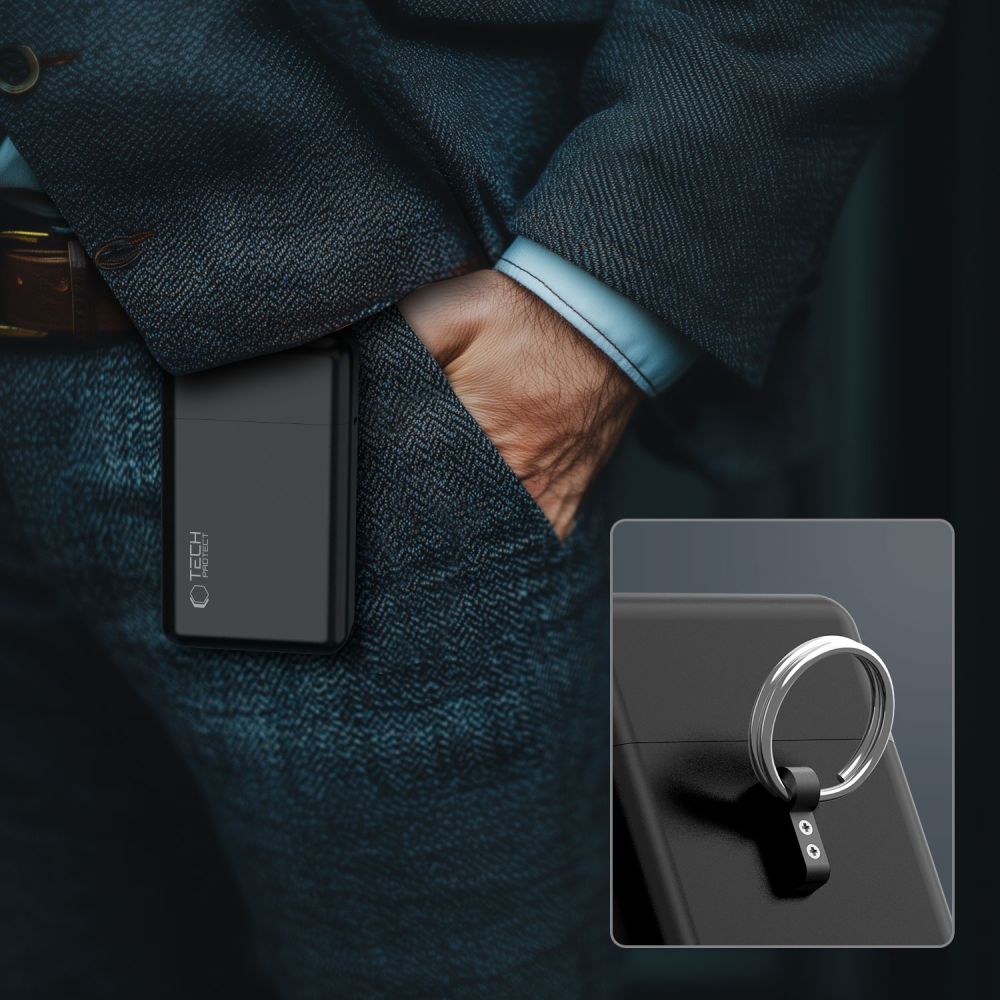 TECH-PROTECT KLR200 METALL KEYLESS RFID SIGNALBLOCKER HÜLLE SCHWARZ