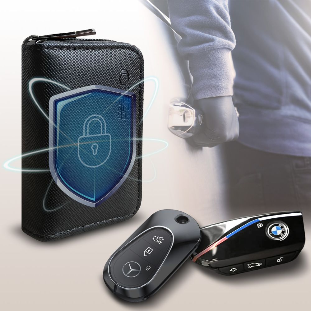 FARADAYA TECH-PROTECT KLR300 TASCHEN SCHLÜSSELLOS RFID SIGNALBLOCKIERER HÜLLE SCHWARZ