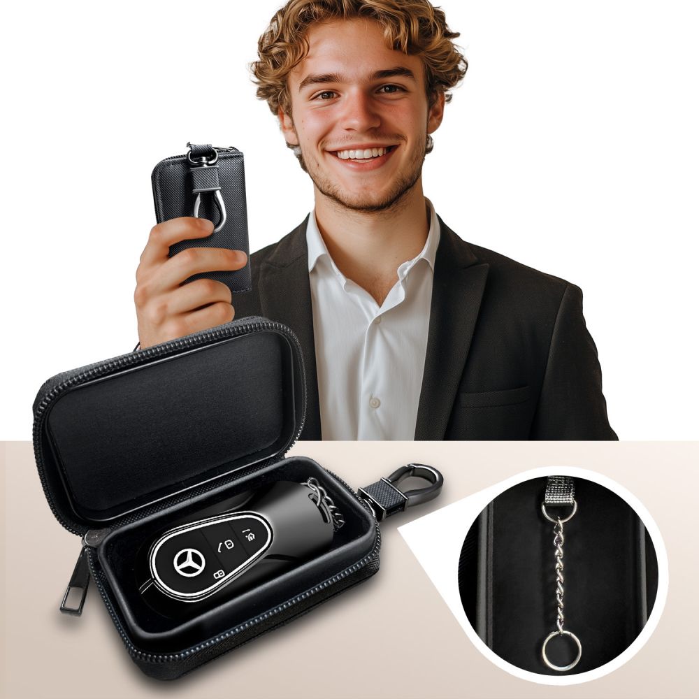 FARADAYA TECH-PROTECT KLR300 TASCHEN SCHLÜSSELLOS RFID SIGNALBLOCKIERER HÜLLE SCHWARZ