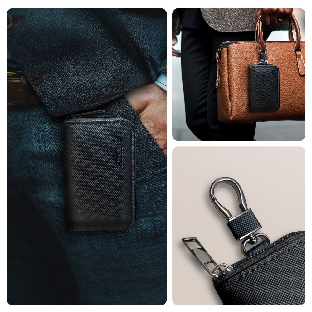 FARADAYA TECH-PROTECT KLR300 TASCHEN SCHLÜSSELLOS RFID SIGNALBLOCKIERER HÜLLE SCHWARZ