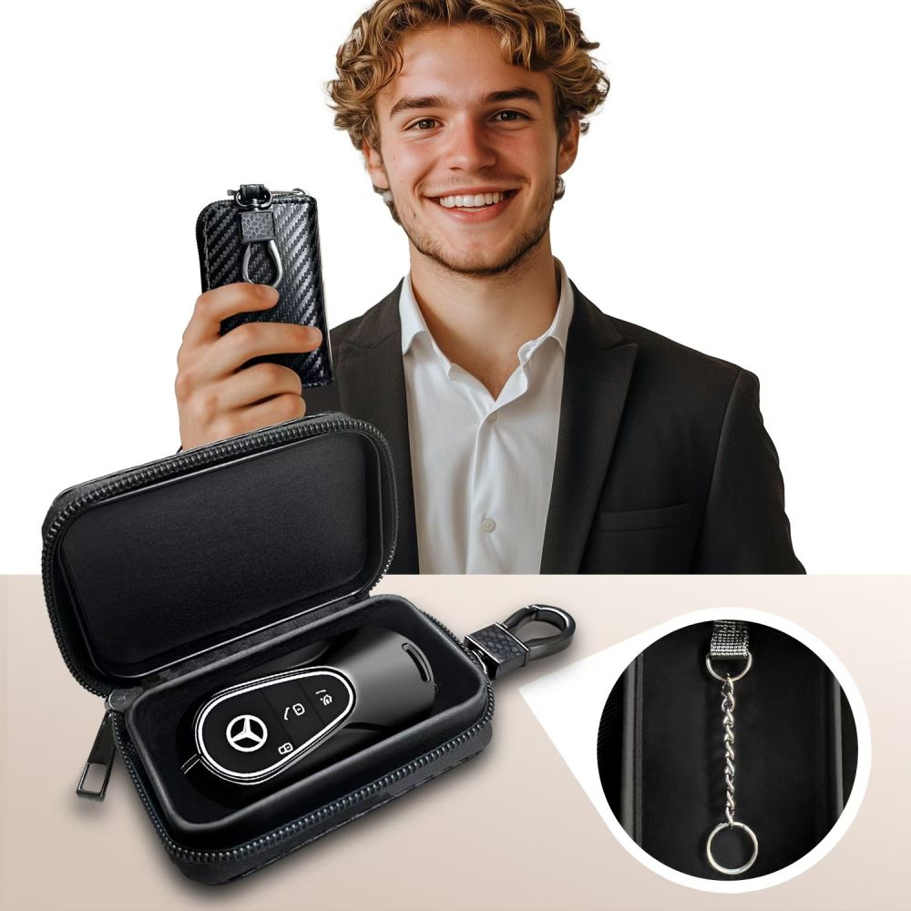 FARADAYA TECH-PROTECT KLR300 TASCHEN SCHLÜSSELLOS RFID SIGNALBLOCKER HÜLLE CARBON