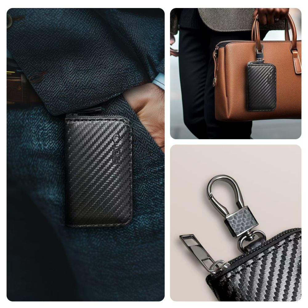 FARADAYA TECH-PROTECT KLR300 TASCHEN SCHLÜSSELLOS RFID SIGNALBLOCKER HÜLLE CARBON