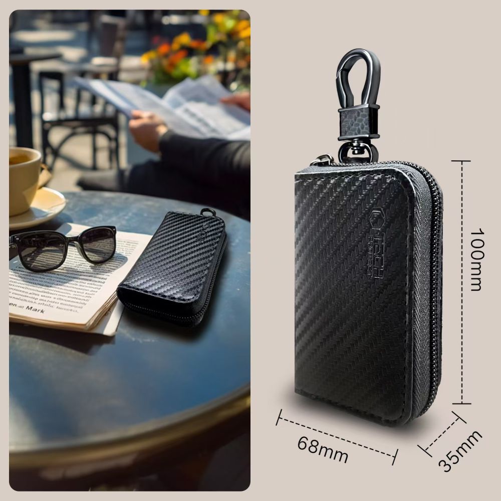 FARADAYA TECH-PROTECT KLR300 TASCHEN SCHLÜSSELLOS RFID SIGNALBLOCKER HÜLLE CARBON
