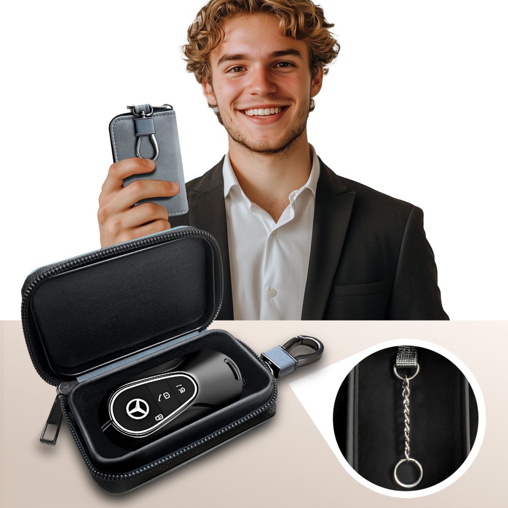 FARADAYA TECH-PROTECT KLR300 TASCHEN SCHLÜSSELLOS RFID SIGNALBLOCKER HÜLLE CRAYON GRAU