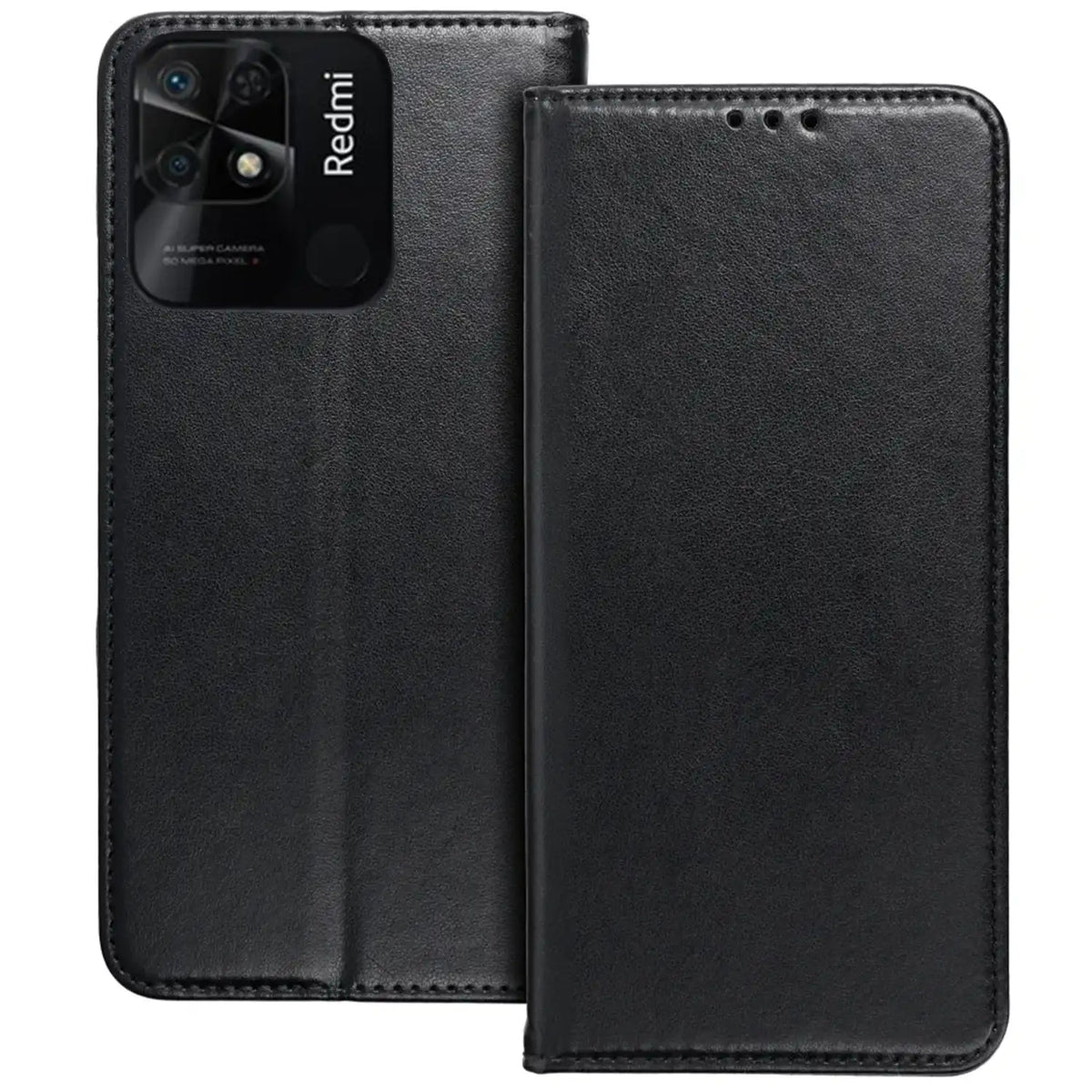 BÜCHERDECKEL FÜR XIAOMI REDMI 10C HEYCASE MAGNETO WALLET SCHWARZ