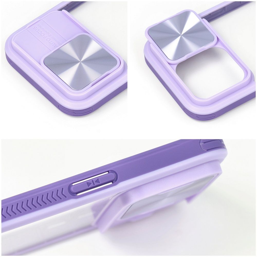 HÜLLE FÜR IPHONE 15 PRO HEYCASE CAMSHIELD LILA