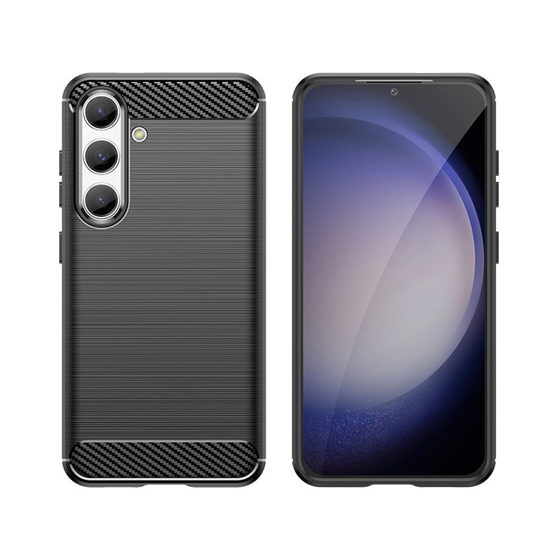 SCHUTZHÜLLE FÜR SAMSUNG GALAXY S24 HEYCASE CARBON ARMOR SCHWARZ