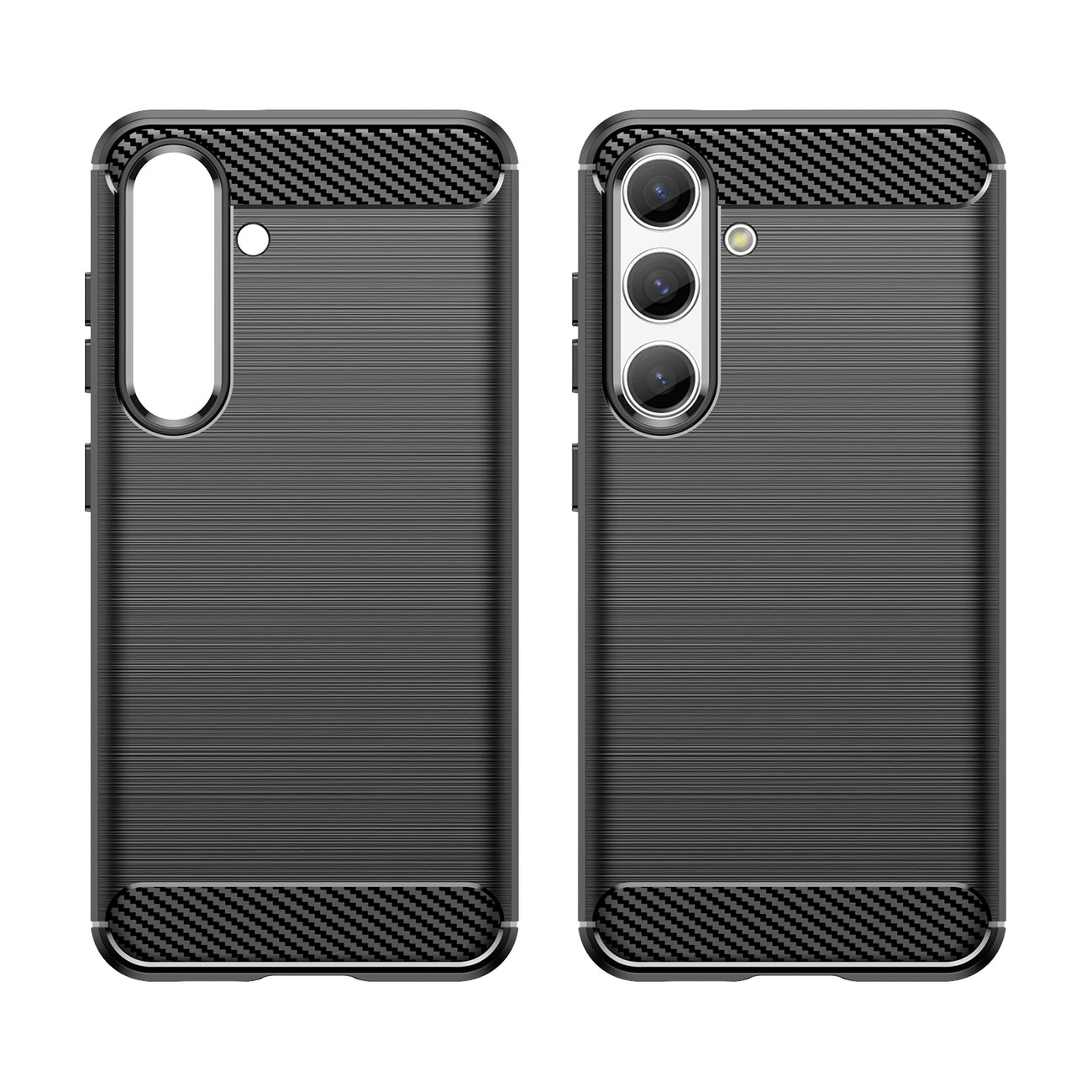 SCHUTZHÜLLE FÜR SAMSUNG GALAXY S24 HEYCASE CARBON ARMOR SCHWARZ