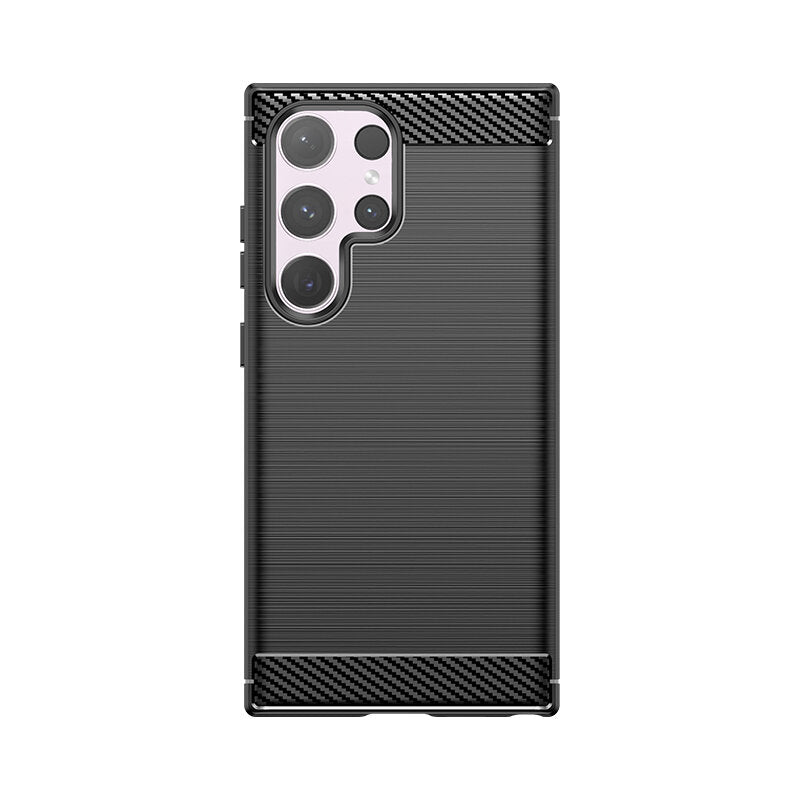 SCHUTZHÜLLE FÜR SAMSUNG GALAXY S24 ULTRA HEYCASE CARBON ARMOR SCHWARZ