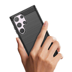 SCHUTZHÜLLE FÜR SAMSUNG GALAXY S24 ULTRA HEYCASE CARBON ARMOR SCHWARZ