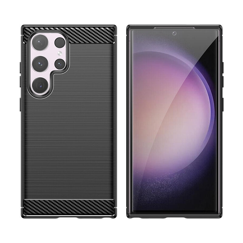 SCHUTZHÜLLE FÜR SAMSUNG GALAXY S24 ULTRA HEYCASE CARBON ARMOR SCHWARZ