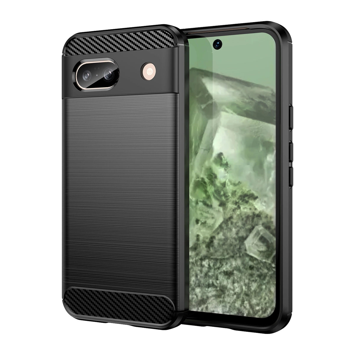 HÜLLE FÜR GOOGLE PIXEL 8A HEYCASE CARBON SCHWARZ
