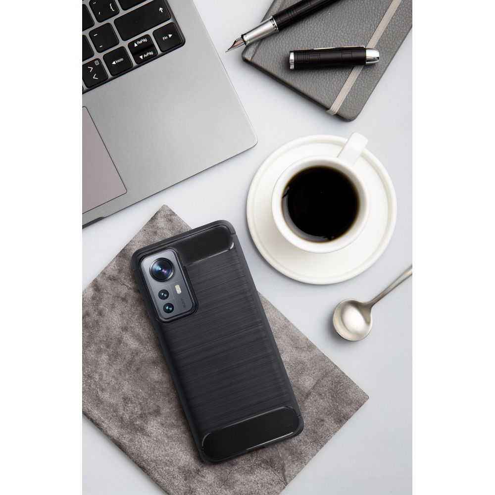 HÜLLE FÜR MOTOROLA EDGE 50 PRO HEYCASE CARBON SCHWARZ