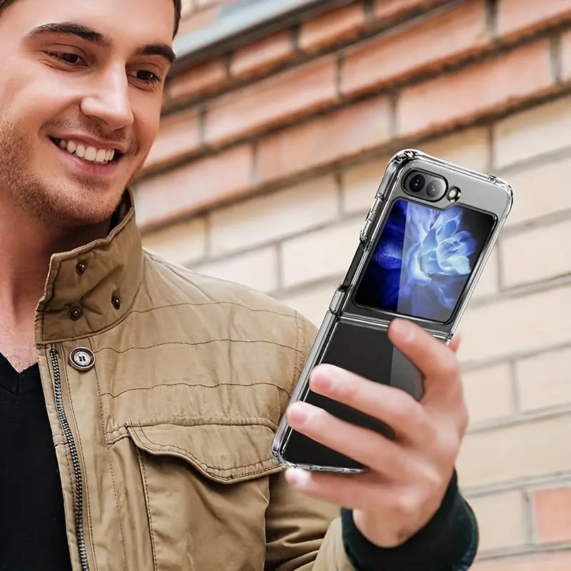 HÜLLE FÜR SAMSUNG GALAXY Z FLIP 6 HEYCASE DEFENDER KLAR