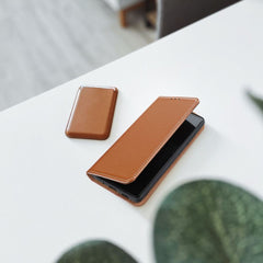 BÜCHERDECKE FÜR SAMSUNG GALAXY A15 5G HEYCASE LEDER WALLET CLARET