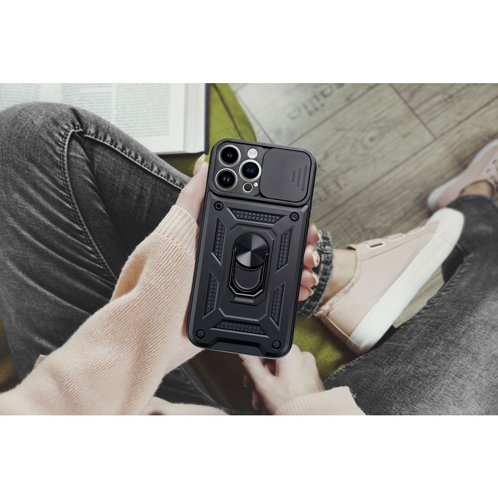 HÜLLE FÜR SAMSUNG GALAXY A15 5G HEYCASE CAMSHIELD SCHWARZ