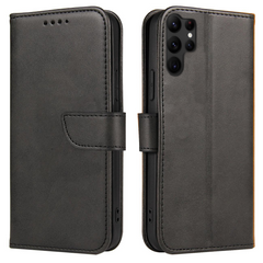 BÜCHERDECKEL FÜR SAMSUNG GALAXY S24 ULTRA HEYCASE MAGNET WALLET SCHWARZ